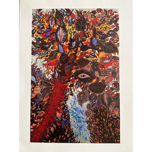 Tree of Paradise, Séraphine Louis, Painting Print, Naive Art, ~ 250727-WH 190 A - Picture 2 of 2
